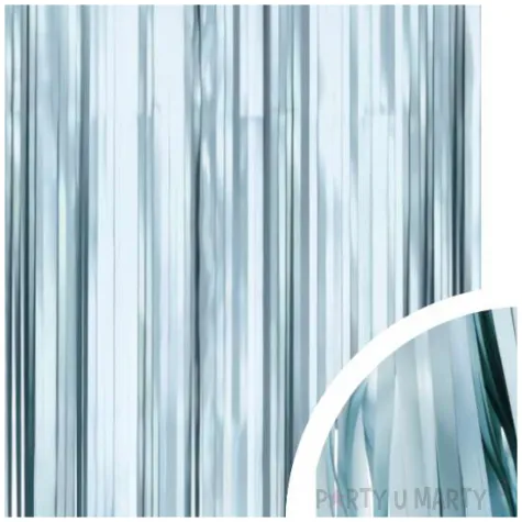 kurtyna na drzwi classic matowa niebieski jasny godan 100 x 200 cm