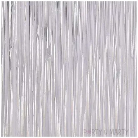 kurtyna na drzwi classic matowa srebrna partypal 200 x 100 cm