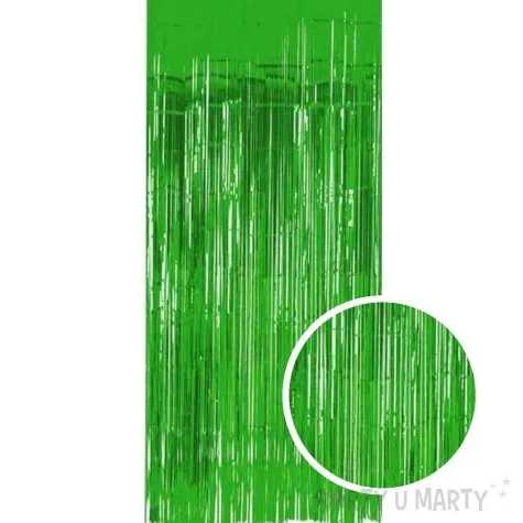 kurtyna na drzwi classic metalik zielony folat 200 x 100 cm