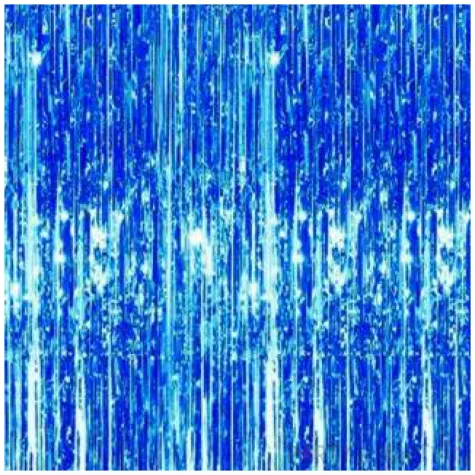 kurtyna na drzwi classic niebieska partydeco 250 x 90 cm