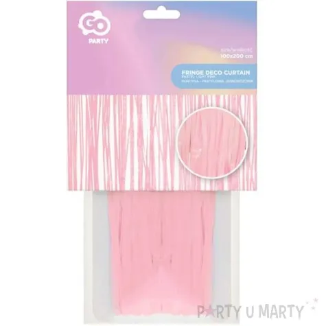 kurtyna na drzwi classic pastel rozowy godan 200 x 100 cm