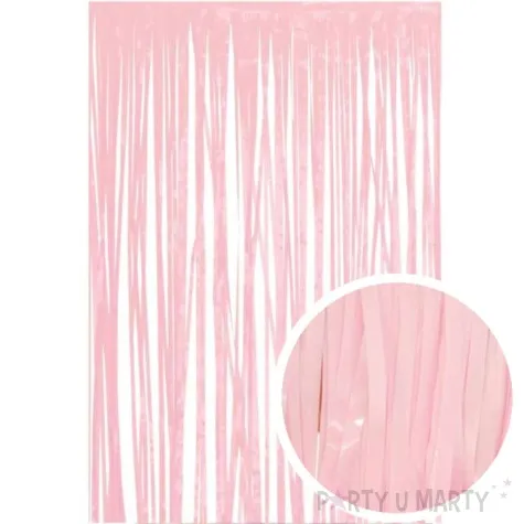 kurtyna na drzwi classic pastel rozowy godan 200 x 100 cm