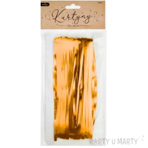 kurtyna na drzwi classic pomaranczowa partypal 250 x 100 cm