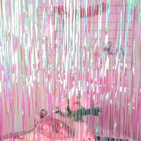 kurtyna na drzwi classic rozowa opalizujaca jix 100 x 200 cm