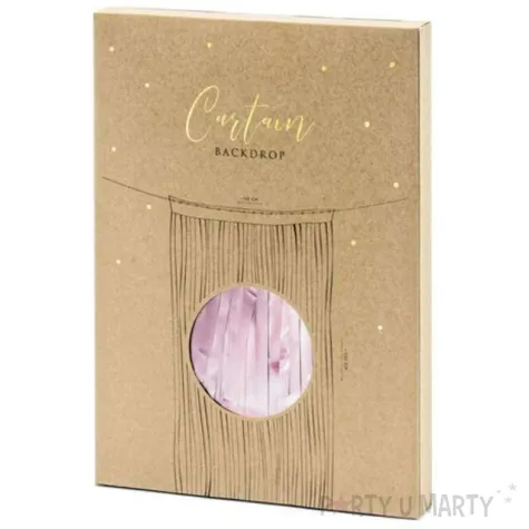 kurtyna na drzwi classic rozowa partydeco 250 x 90 cm