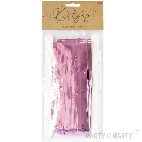 kurtyna na drzwi classic rozowa partypal 200 x 100 cm