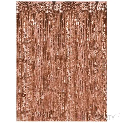 kurtyna na drzwi classic rozowe zloto partypal 200 x 100 cm