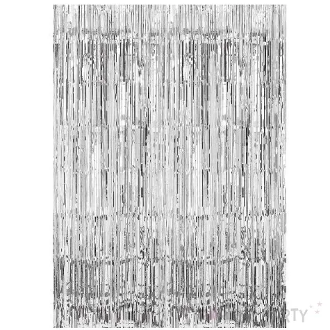 kurtyna na drzwi classic srebrna amscan 243 x 91 cm