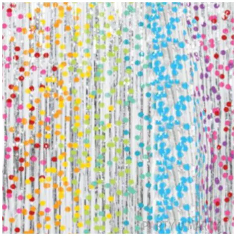 kurtyna na drzwi classic teczowe kropki folat 200x100 cm