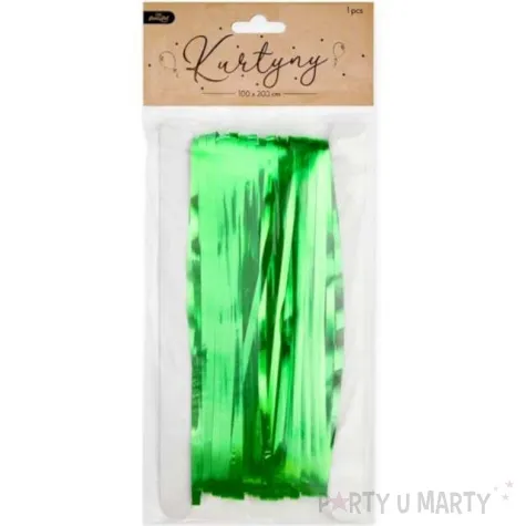 kurtyna na drzwi classic zielona partypal 200 x 100 cm