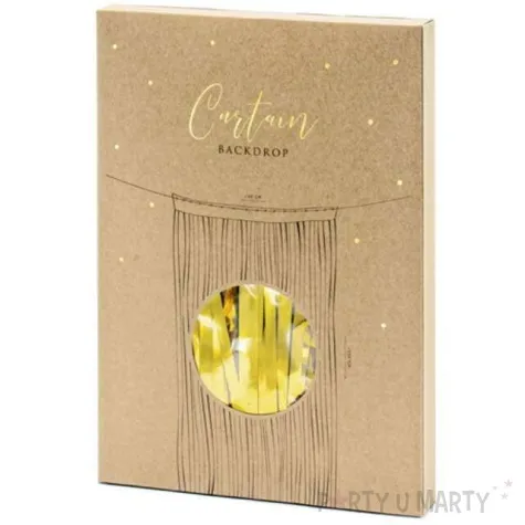 kurtyna na drzwi classic zlota partydeco 250 x 90 cm