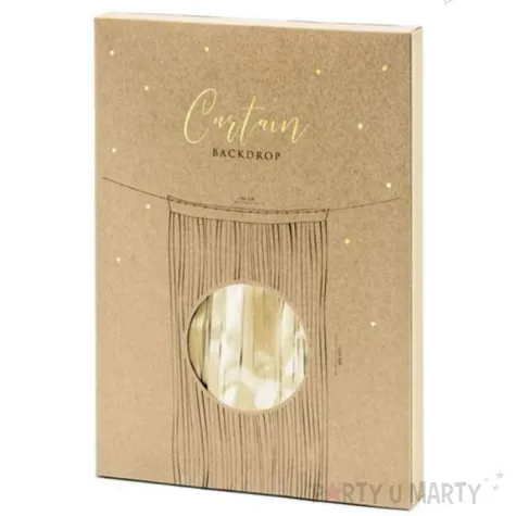 kurtyna na drzwi classic zlota retro partydeco 250 x 90 cm