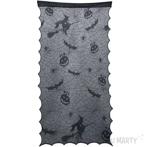 kurtyna na drzwi czaszki czarny guirca 194 x 100 cm