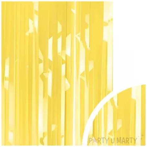 kurtyna na drzwi dekoracja na sylwestra urodziny zolty 200 x 100 cm