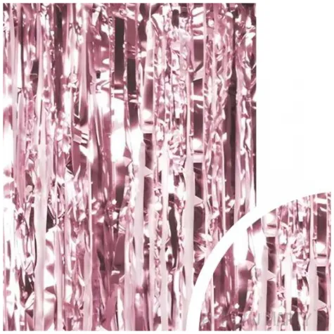 kurtyna na drzwi dekoracja na sylwestra wesele urodziny rose gold metaliczny 200 x 100 cm