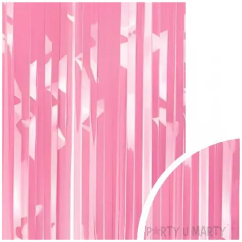 kurtyna na drzwi dekoracja na sylwestra wieczor panienski urodziny rozowy 200 x 100 cm