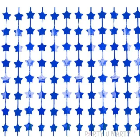 kurtyna na drzwi gwiazdki niebieska jix 200 x 100 cm