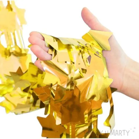 kurtyna na drzwi gwiazdki zloty godan 200 x 100 cm