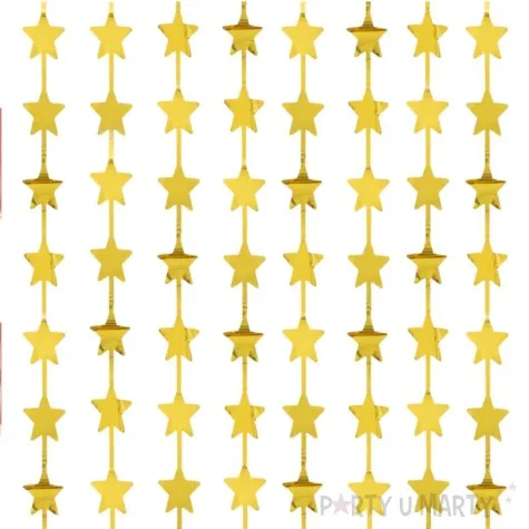 kurtyna na drzwi gwiazdki zloty partypal 200 x 100 cm