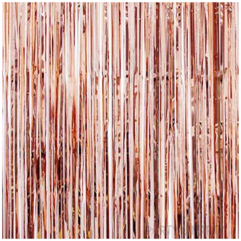 kurtyna na drzwi holograficzna miedziana jix 200 x 100 cm