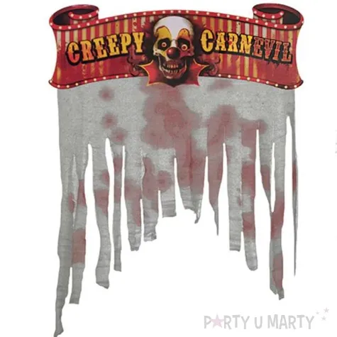 kurtyna na drzwi horror creepy carnevil funnyfashion 137 x 96 cm