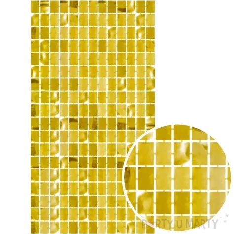 kurtyna na drzwi kwadraciki zloty godan 200 x 100 cm