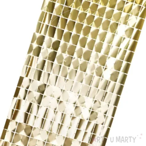 kurtyna na drzwi kwadraty dekoracja na sylwestra wesele urodziny zloty satynowy 200 x 100 cm