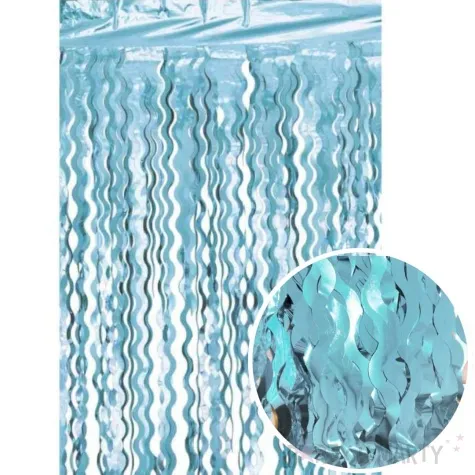 kurtyna na drzwi spirale niebieski godan 200 x 100 cm