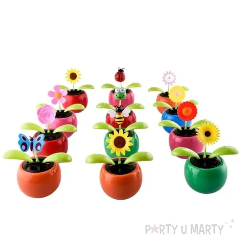 kwiatek solarny tanczaca biedronka mix 10cm