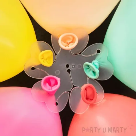 laczniki do balonow kwiatek 11 balonow partypal 8 cm 10 szt