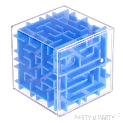 lamiglowka labirynt 3d niebieska ikonka