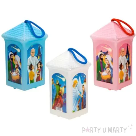 lampion adwentowy zmieniajacy kolor bialy prostokatny godan 20 cm