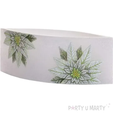 lampion christmas flower kwiaty poinsencji lezka bialy bartek candles 95 265 mm