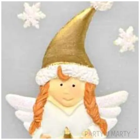 lampion elipsa aniolek szary adpal 145 135 mm