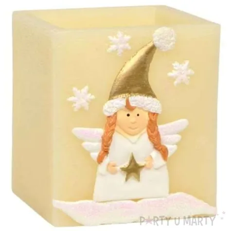 lampion kostka aniolek ecru adpal 115 100 mm