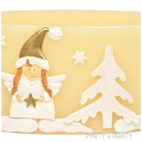 lampion lezka aniolek ecru adpal 290 135 110 mm