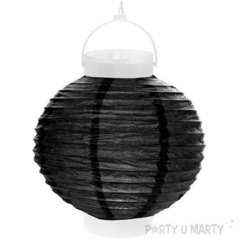 lampion papierowy chinski czarny santex 20 cm