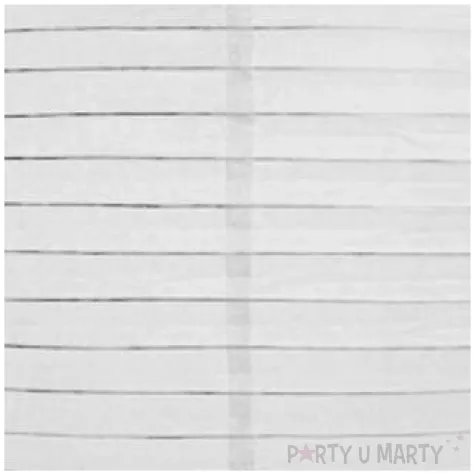 lampion papierowy classic bialy partydeco 25 cm
