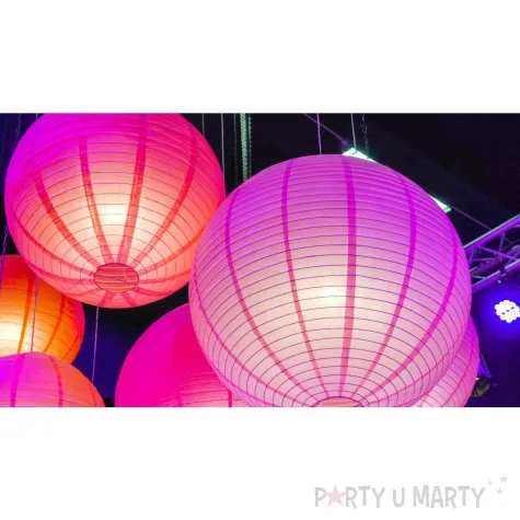 lampion papierowy classic rozowy partydeco 45 cm