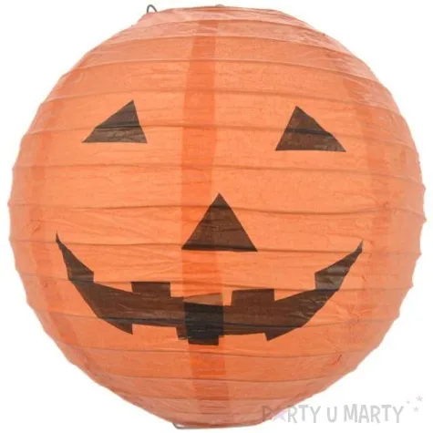 lampion papierowy dynia pomaranczowy arpex 20 cm