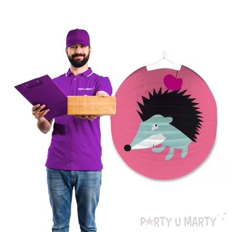 lampion papierowy jezyk rozowy amscan 25 cm