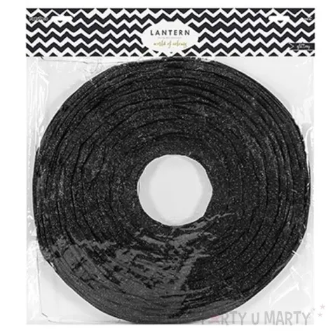 lampion papierowy srebrny brokatowy 20 cm