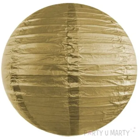 lampion papierowy zloty 25 cm