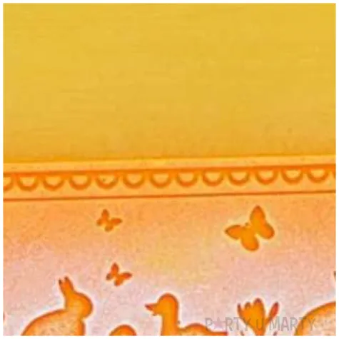 lampion wielkanocna kostka koronka zolta adpal 115 100 mm