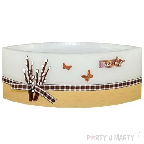 lampion wielkanocna lezka bazie bialo brazowy adpal 110 290 mm