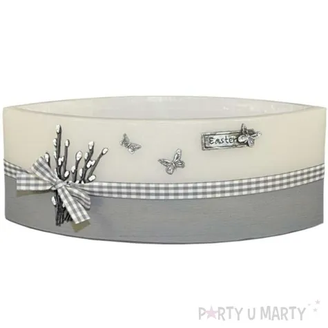 lampion wielkanocna lezka bazie bialo szary adpal 110 290 mm