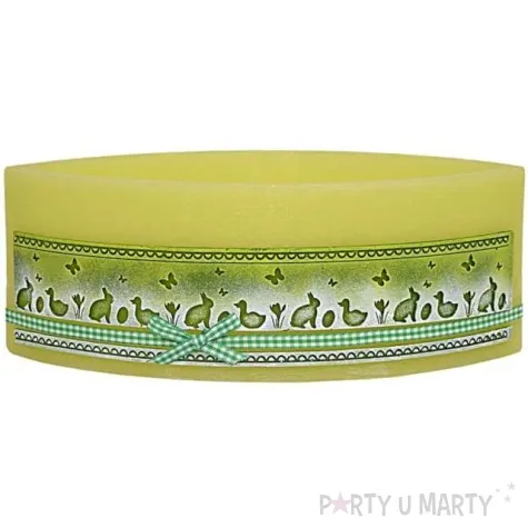 lampion wielkanocna lezka koronka zielony adpal 110 290 mm