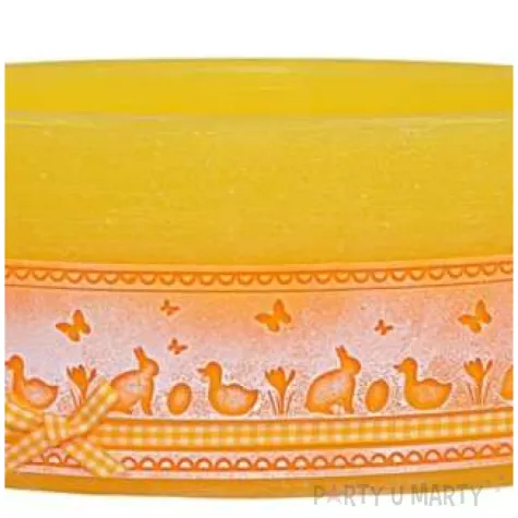 lampion wielkanocna lezka koronka zolty adpal 110 290 mm