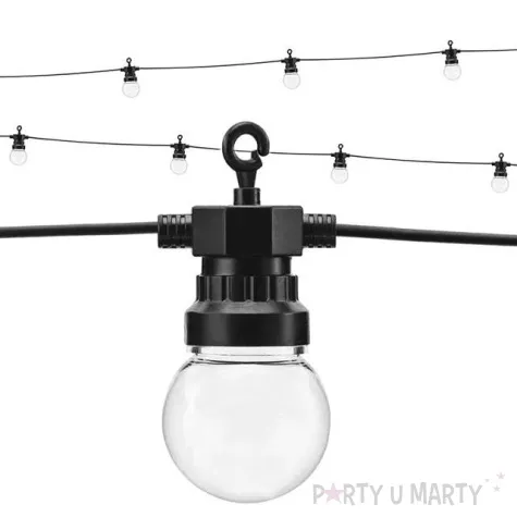lampki dekoracyjne zarowki led czarne partydeco 5m