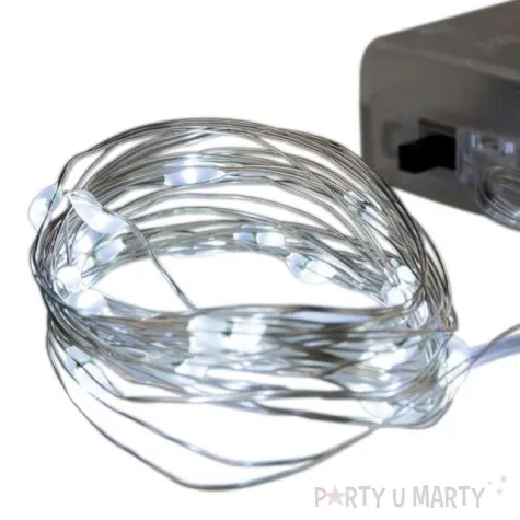 lampki mikro led biale zimne czakos 2 m